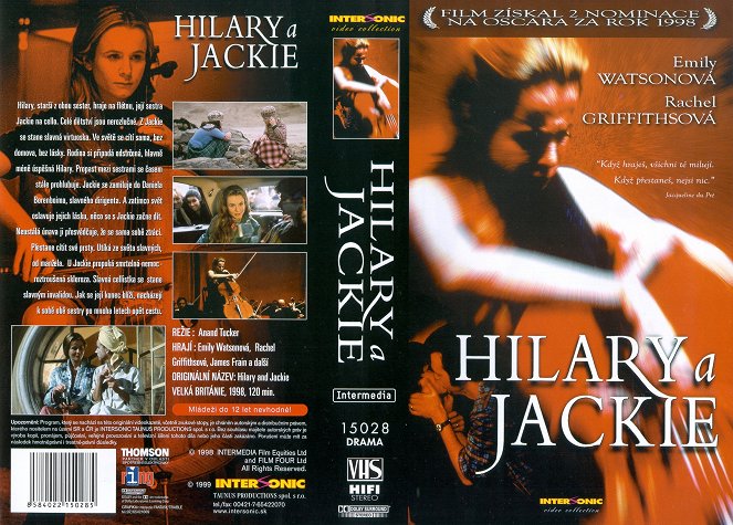 Hilary and Jackie - Couvertures