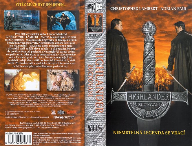Highlander: Endgame - Covers