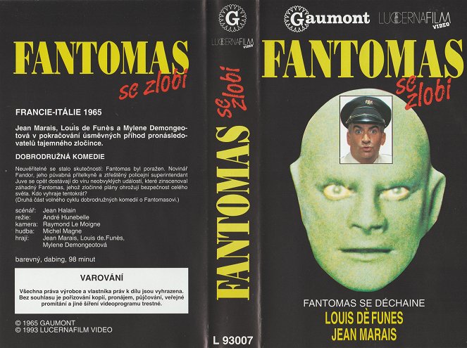 Fantomas vuelve - Carátulas