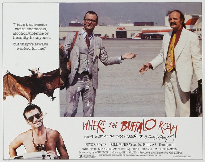 Where the Buffalo Roam - Lobby karty - Bill Murray, Peter Boyle