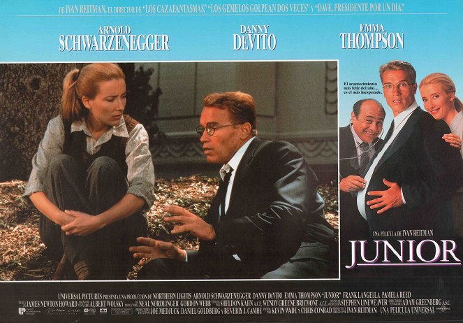 Junior - Lobbykarten - Emma Thompson, Arnold Schwarzenegger