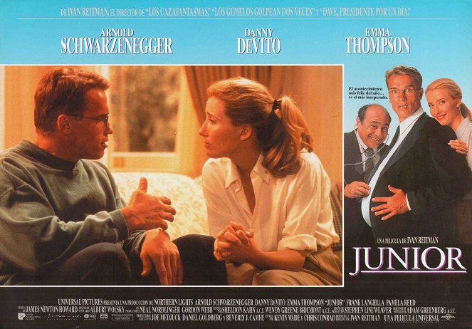 Júnior - Cartões lobby - Arnold Schwarzenegger, Emma Thompson