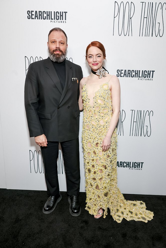 Poor Things - Events - The Searchlight Pictures “Poor Things” New York Premiere at the DGA Theater on Dec 6, 2023 in New York, NY, USA - Yorgos Lanthimos, Emma Stone