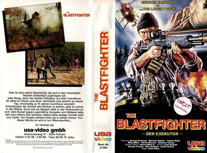 Blastfighter, la furia de la venganza - Carátulas