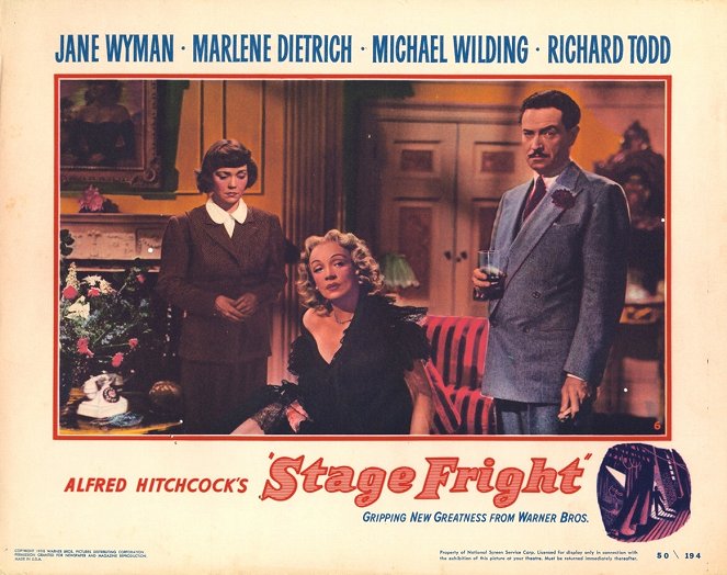 Stage Fright - Lobby Cards