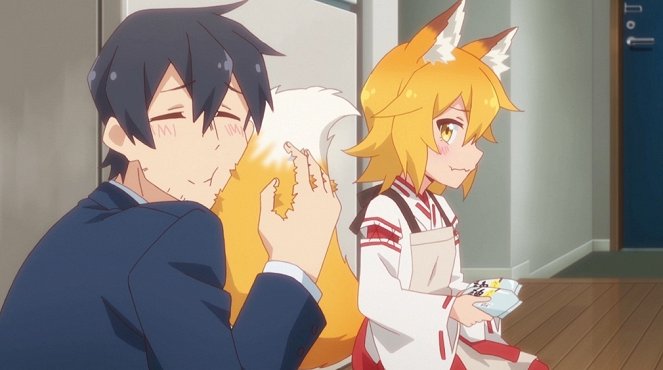 Sewajaki kicune no Senko-san - Naze kjúdžicu ni šigoto o senebanaran no dža!? - Z filmu