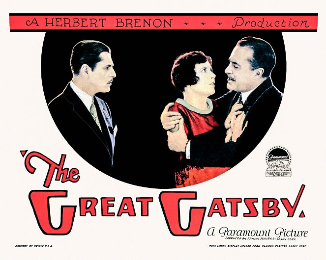 The Great Gatsby - Lobbykaarten - Warner Baxter, Lois Wilson, Hale Hamilton