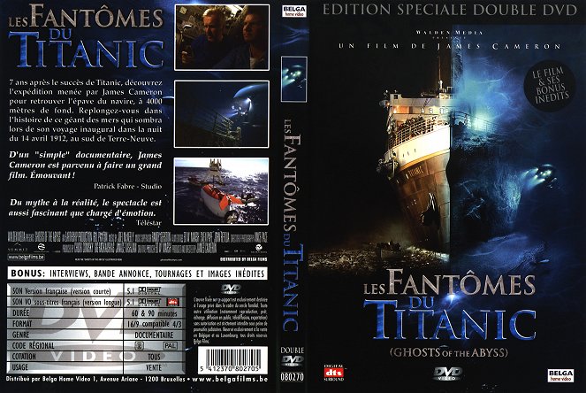 Misterios del Titanic - Carátulas