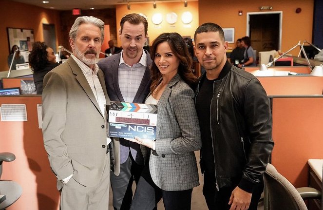 NCIS: Naval Criminal Investigative Service - Season 21 - Dreharbeiten - Gary Cole, Sean Murray, Katrina Law, Wilmer Valderrama