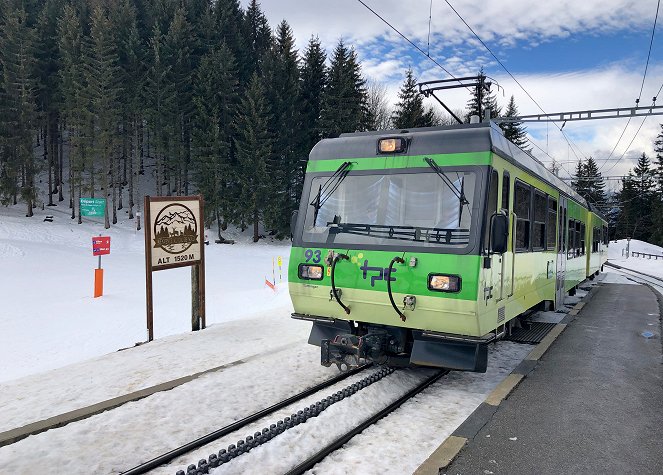 Eisenbahn-Romantik - Winter im Waadtland – Zahnradbahn in den Schnee - Filmfotos