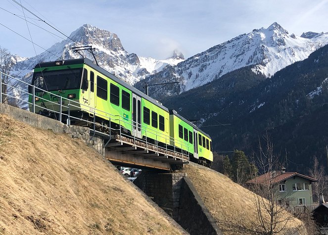 Eisenbahn-Romantik - Winter im Waadtland – Zahnradbahn in den Schnee - De la película