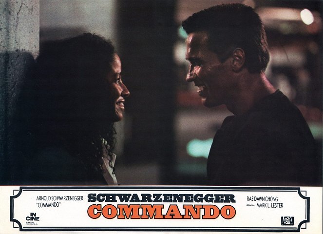 Commando - Cartes de lobby - Rae Dawn Chong, Arnold Schwarzenegger