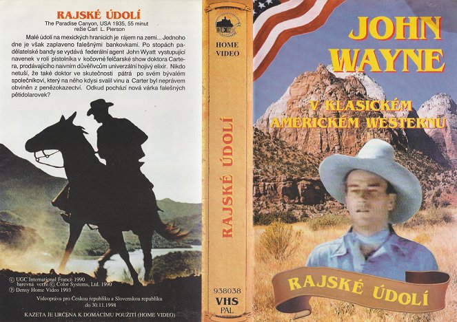 John Wayne - Az éden kanyon - Borítók