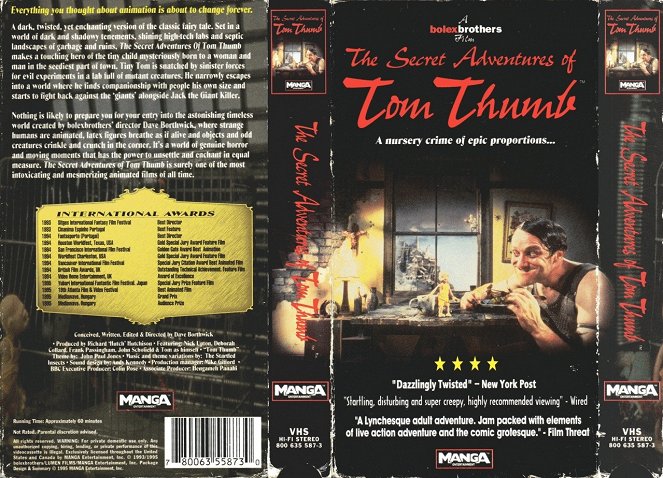 The Secret Adventures of Tom Thumb - Carátulas