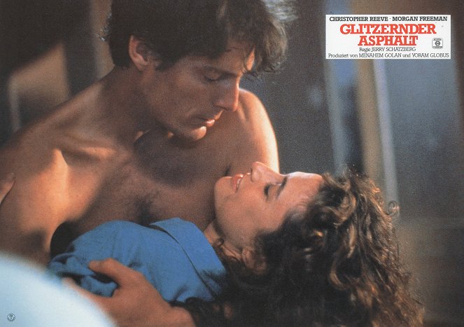 Glitzernder Asphalt - Lobbykarten - Christopher Reeve, Mimi Rogers