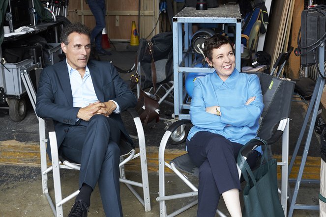 The Father - Tournage - Rufus Sewell, Olivia Colman