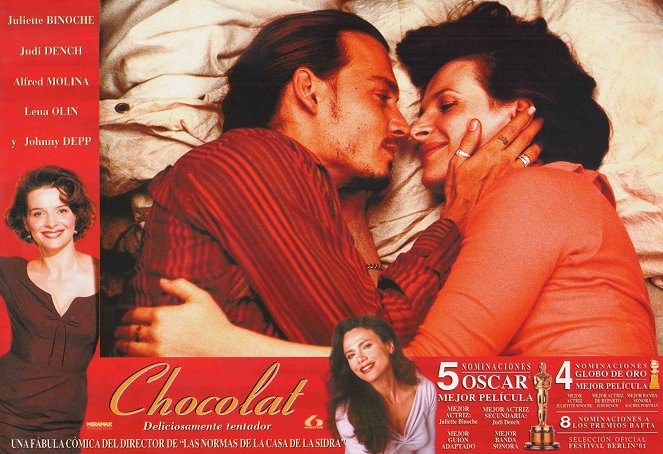 Chocolat - Lobby Cards - Johnny Depp, Juliette Binoche