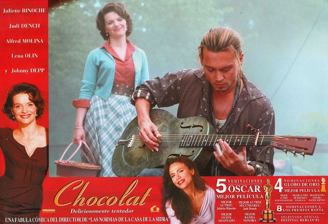 Chocolat - Lobby Cards - Juliette Binoche, Johnny Depp