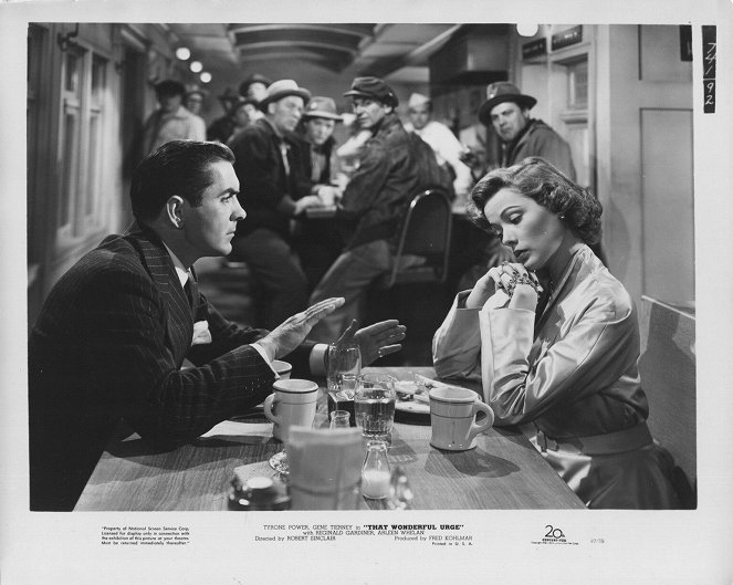 That Wonderful Urge - Cartões lobby - Tyrone Power, Gene Tierney