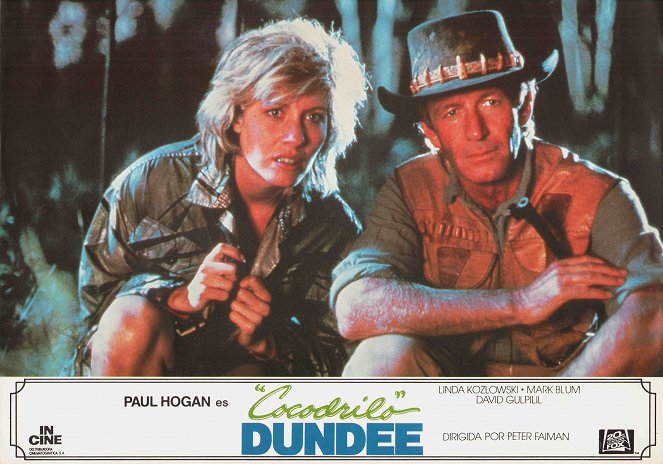 Crocodile Dundee - Cartes de lobby - Linda Kozlowski, Paul Hogan