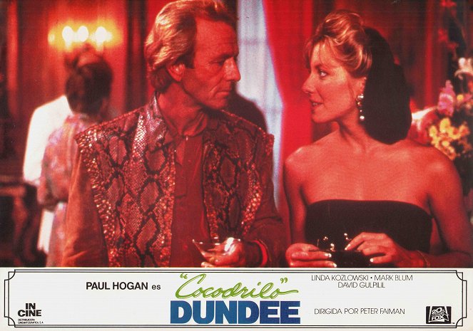 Crocodile Dundee - Cartes de lobby - Paul Hogan, Linda Kozlowski
