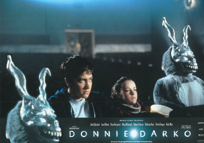 Donnie Darko - Fürchte die Dunkelheit - Lobbykarten - Maggie Gyllenhaal, Jena Malone