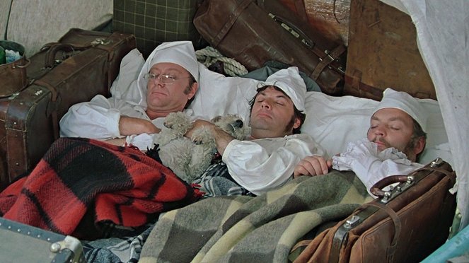 Tři muži ve člunu a pes - Z filmu - Andrej Mironov, Alexandr Širvindt, Michail Děržavin