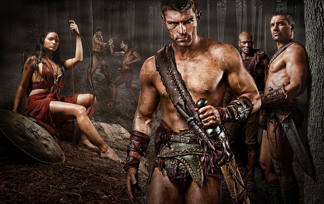 Spartacus - Spartacus: Vengeance - Werbefoto - Katrina Law, Liam McIntyre, Peter Mensah, Manu Bennett