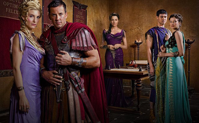 Spartacus - Spartacus: Vengeance - Werbefoto - Viva Bianca, Craig Parker, Lucy Lawless, Tom Hobbs, Hanna Mangan Lawrence
