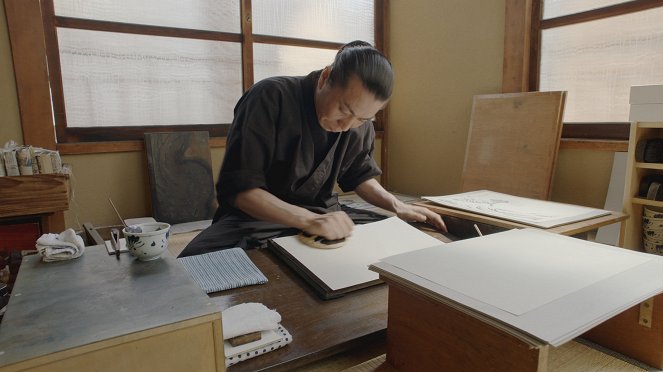 Hokusai: Stařec posedlý malováním - Z filmu