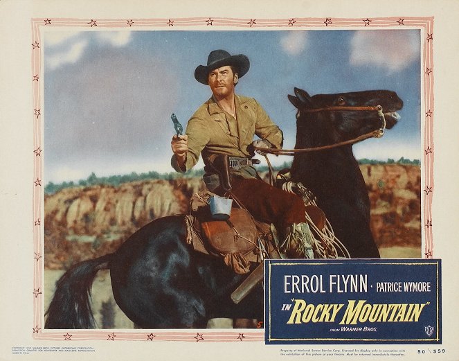 Rocky Mountain - Cartões lobby - Errol Flynn