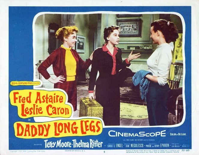 Daddy Long Legs - Lobbykarten - Terry Moore, Leslie Caron