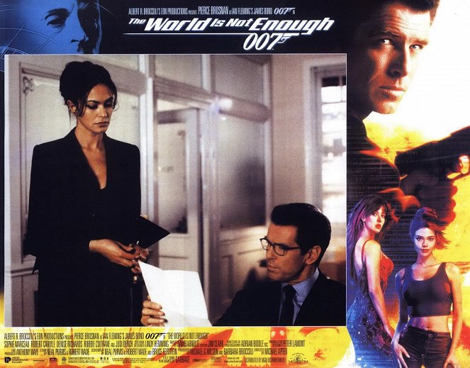 James Bond 007 - Die Welt ist nicht genug - Lobbykarten - Maria Grazia Cucinotta, Pierce Brosnan