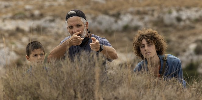 Stranizza d'amuri - Tournage - Simone Raffaele Cordiano, Giuseppe Fiorello, Gabriele Pizzurro