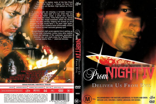 Prom Night IV: Deliver Us from Evil - Carátulas