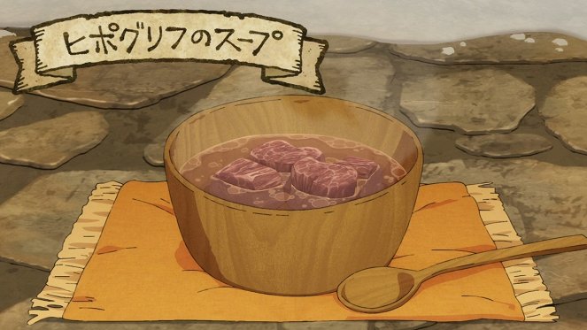 Dungeon meši - Zupa z gryfa / Pierożki -1- - Z filmu