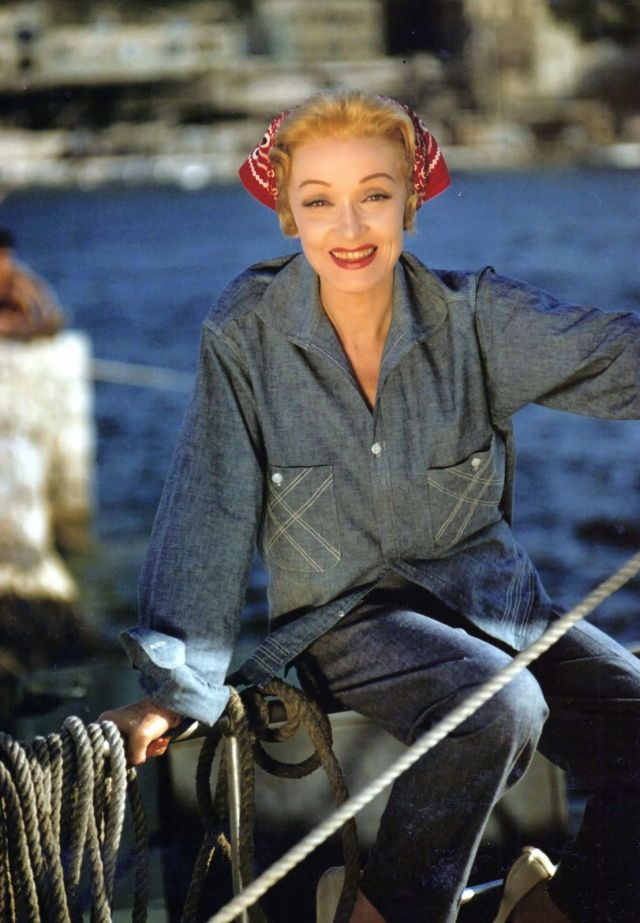 Gran mundo en Montecarlo - Del rodaje - Marlene Dietrich