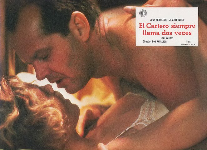 O Carteiro Toca Sempre Duas Vezes - Cartões lobby - Jessica Lange, Jack Nicholson