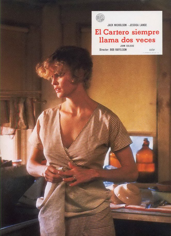 O Carteiro Toca Sempre Duas Vezes - Cartões lobby - Jessica Lange