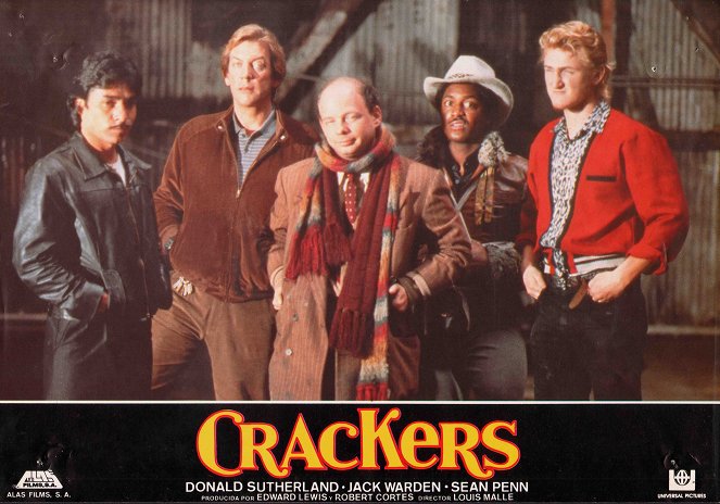 Crackers - Lobby Cards - Trinidad Silva, Donald Sutherland, Wallace Shawn, Larry Riley, Sean Penn