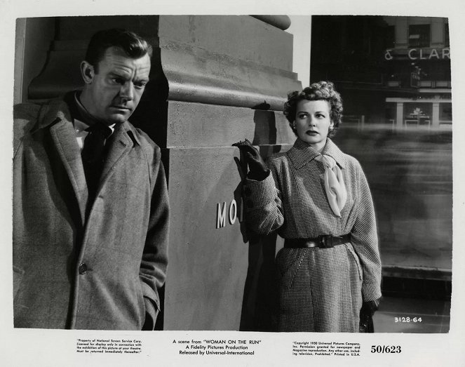 La fugitiva - Fotocromos - Dennis O'Keefe, Ann Sheridan