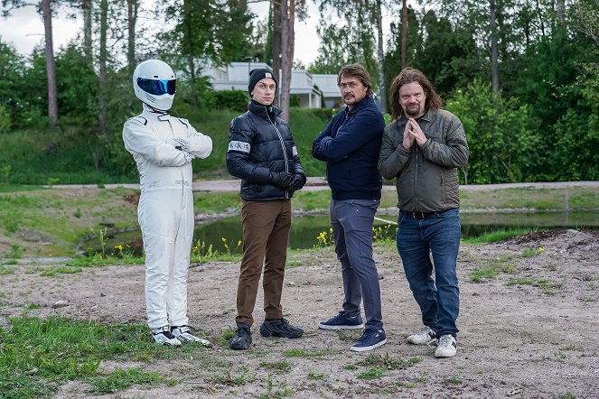 Top Gear Suomi - Werbefoto - Christoffer Strandberg, Teemu Selänne, Ismo Leikola