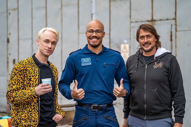 Top Gear Suomi - Werbefoto - Christoffer Strandberg, Daniel Kalejaiye, Teemu Selänne