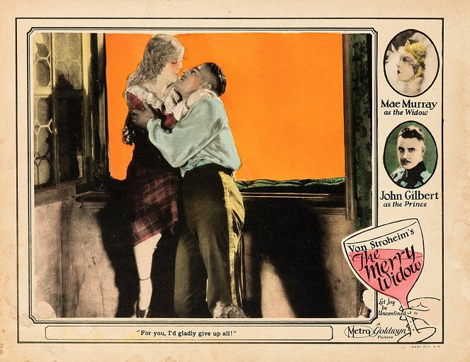 La viuda alegre - Fotocromos - Mae Murray, John Gilbert