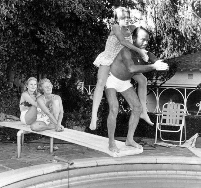 The Parent Trap - Tournage - Juliet Mills, Mary Hayley Bell, Hayley Mills, John Mills