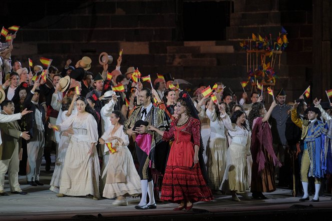 Aus der Arena di Verona: "Carmen" von Georges Bizet - Filmfotos