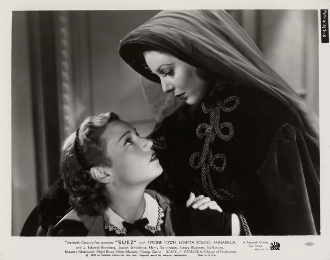 Suez - Lobby karty - Annabella, Loretta Young