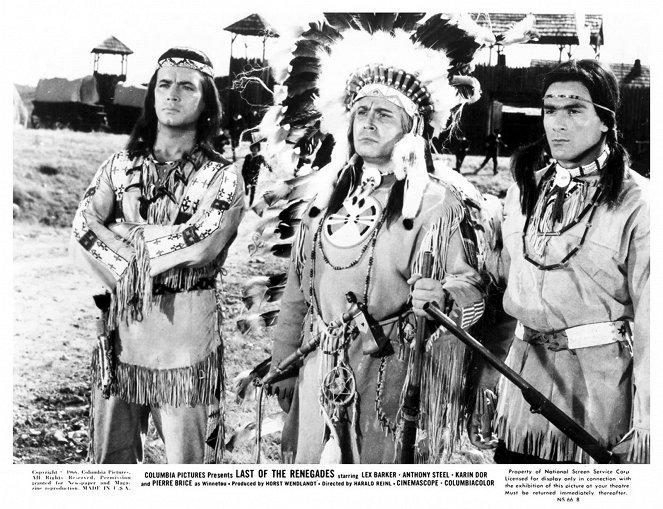 Winnetou ja kuoleman ratsastajat - Mainoskuvat - Pierre Brice, Rikard Brzeska, Gojko Mitić