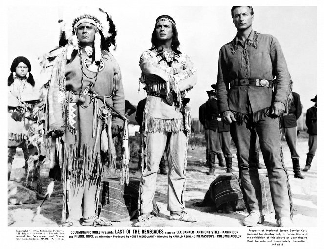 Winnetou ja kuoleman ratsastajat - Mainoskuvat - Rikard Brzeska, Pierre Brice, Lex Barker