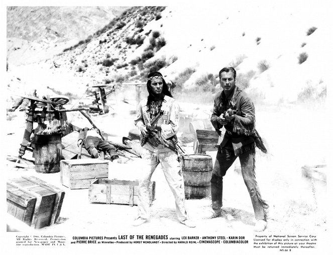 Winnetou - 2. Teil - Lobbykarten - Pierre Brice, Lex Barker